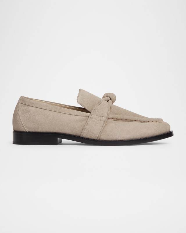 Astaire Knot Soft Suede Loafers